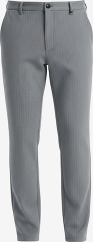 Regular Pantalon chino Ombre en gris : devant