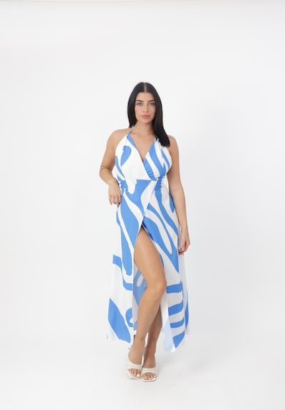 Elara Robe d’été en 40-42 en bleu clair / blanc, Vue avec produit