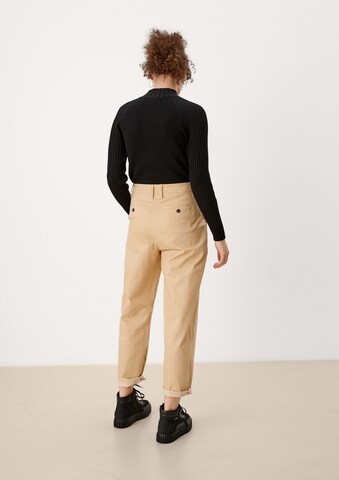 QS Tapered Chino Pants in Beige