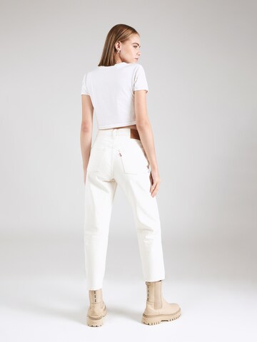 regular Jeans '501  Crop' di LEVI'S ® in bianco