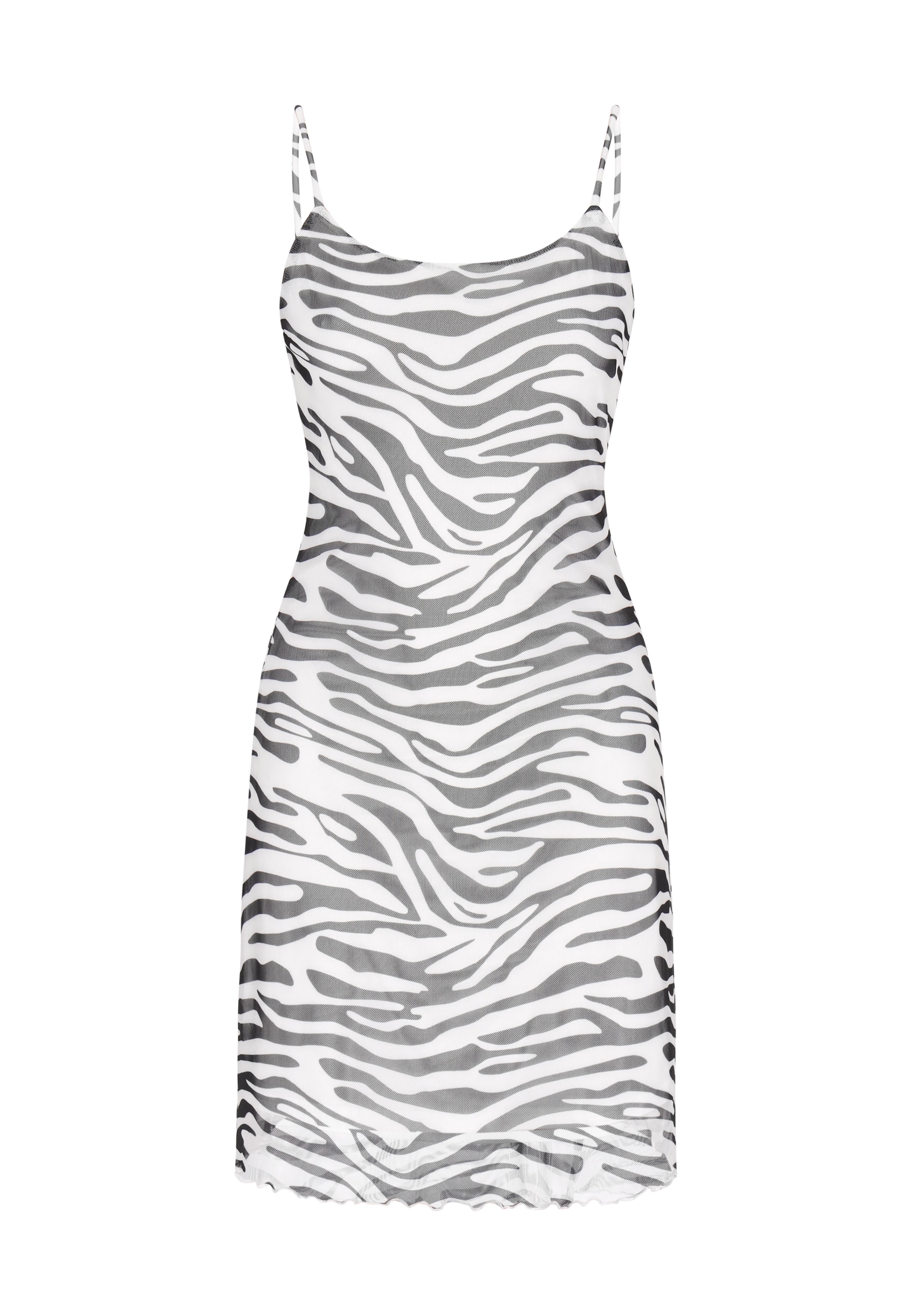 myMo ROCKS - Vestido 'Fashion Look' em branco: frente
