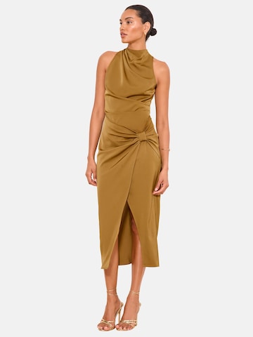 Lipsy Dress in Beige: front