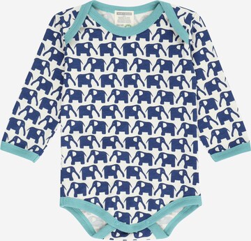 Tutina / body per bambino di loud + proud in blu: frontale