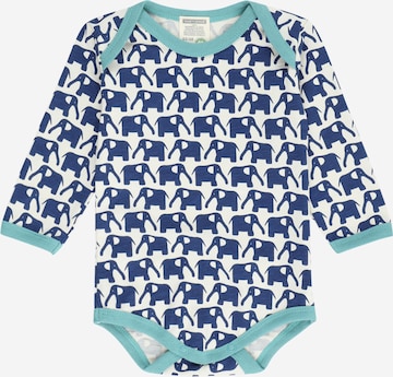 Tutina / body per bambino di loud + proud in blu: frontale