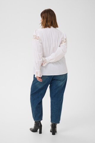 T-shirt KAFFE CURVE en blanc