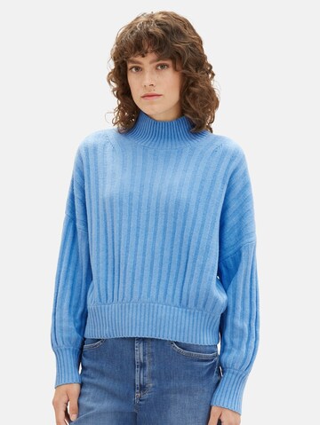 TOM TAILOR Sweater in Blue: front