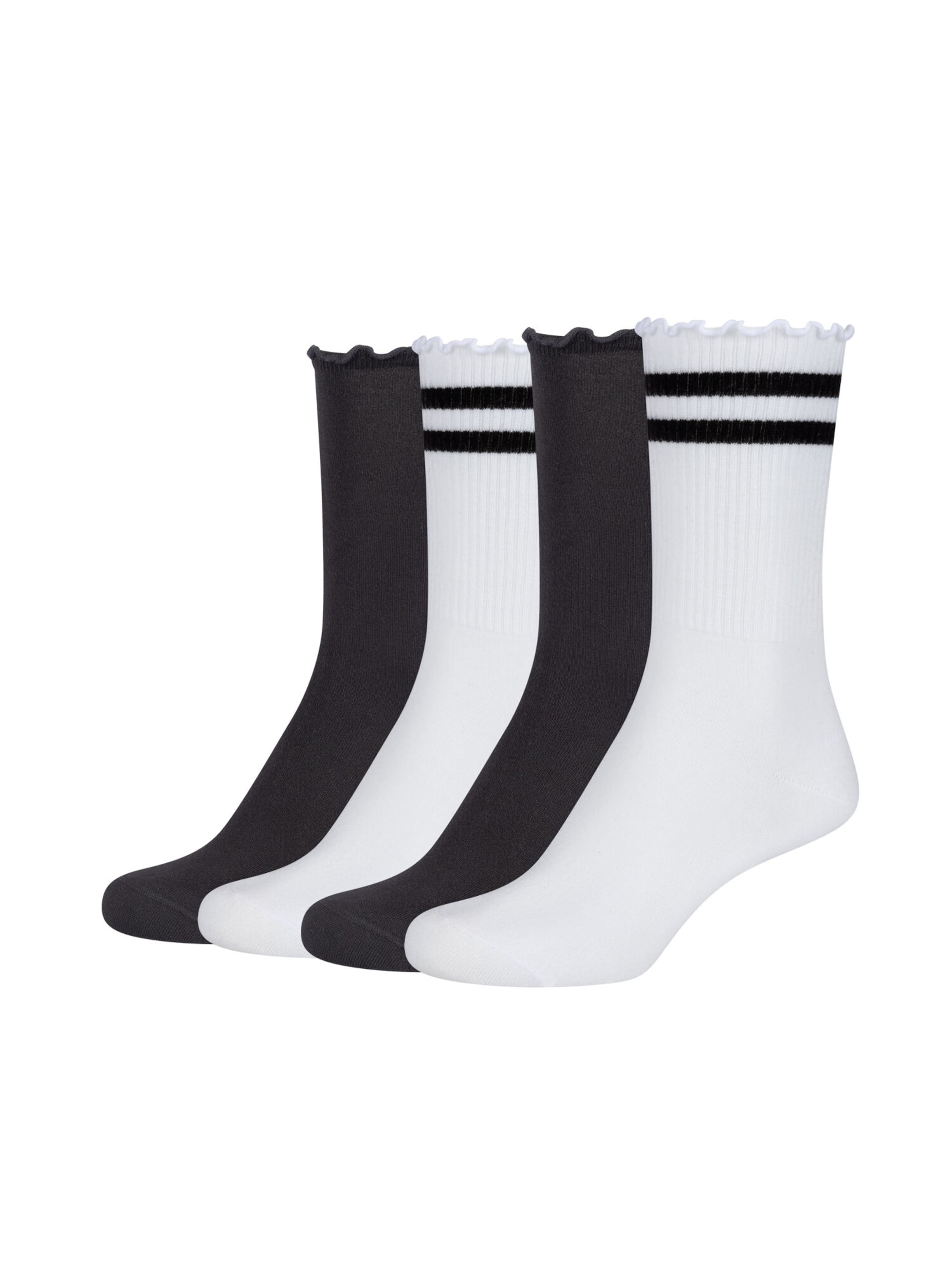 Tamaris Tamaris Socken seam top in Weiß: Vorderseite