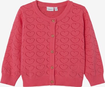 Cardigan 'DESILLO' NAME IT en rose : devant