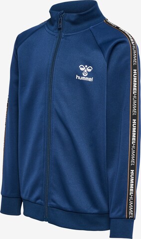 Hummel Athletic Zip-Up Hoodie 'REFRESH' in Blue