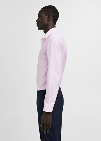 MANGO MAN Slim Fit Hemd 'Lakecity' in Pink