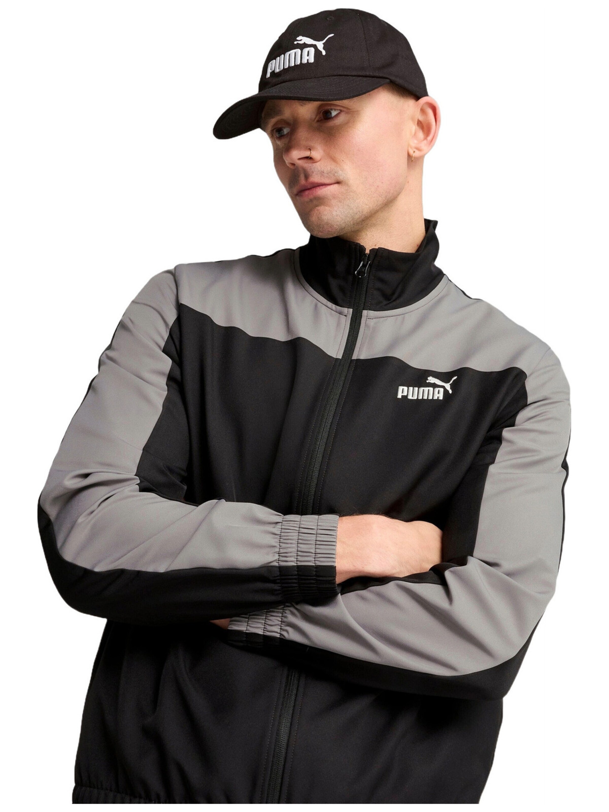 Cappello da baseball sportivo 'Puma Ess No.1 Logo Bb Cap' di PUMA in nero: frontale