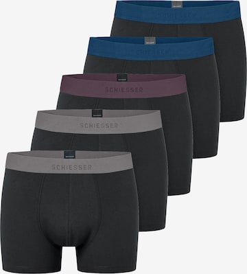SCHIESSER - Calzoncillo boxer en negro: frente