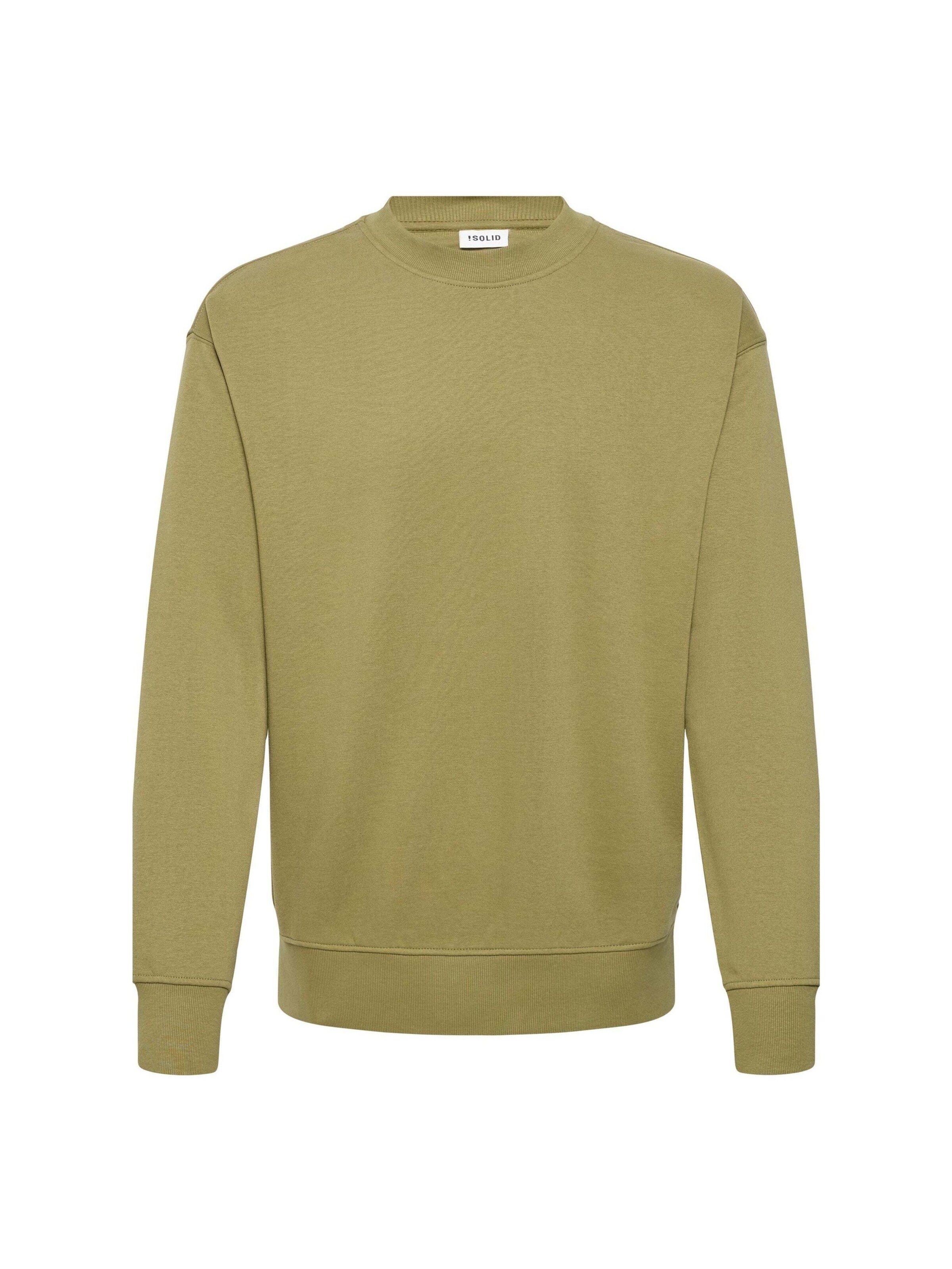 !Solid Sweatshirt 'SDLenz' in L in de kleur Olijfgroen, Productweergave