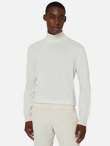 Pull-over Boggi Milano en blanc : devant