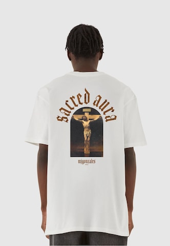 MJ Gonzales Shirt 'Sacred Aura x' in Beige: front
