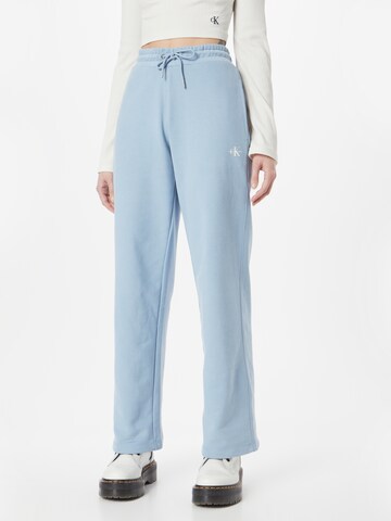 Calvin Klein Jeans Ohlapna forma Hlače | modra barva: sprednja stran