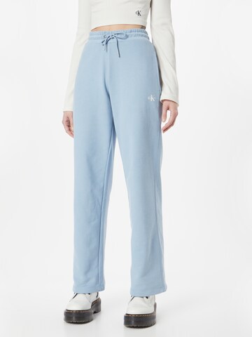 Calvin Klein Jeans Loose fit Trousers in Blue: front