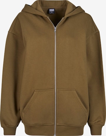 Veste de survêtement Urban Classics en vert : devant