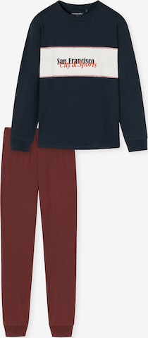 SCHIESSER Pajamas in Blue: front