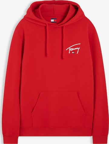 Sweat-shirt 'ENTRY' Tommy Jeans en rouge : devant
