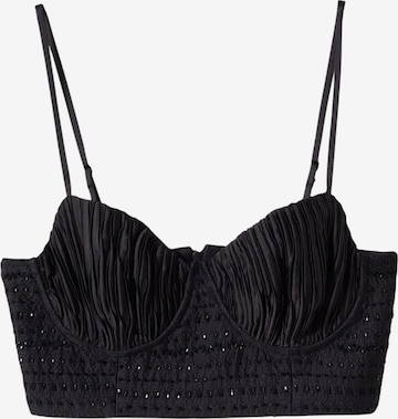 MANGO Top 'Shell' in Black: front