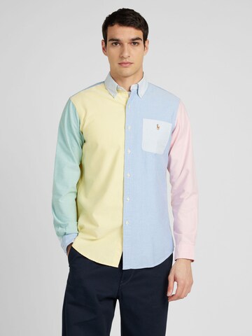 Coupe regular Chemise Polo Ralph Lauren en bleu : devant