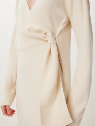 Happiness İstanbul Gebreide jurk in de kleur Crème, Productweergave