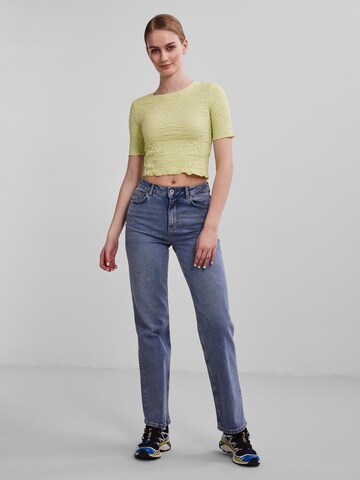 PIECES - Camisa 'Harlow' em verde