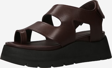 3.1 Phillip Lim - Sandalias 'KATE' en marrón: frente