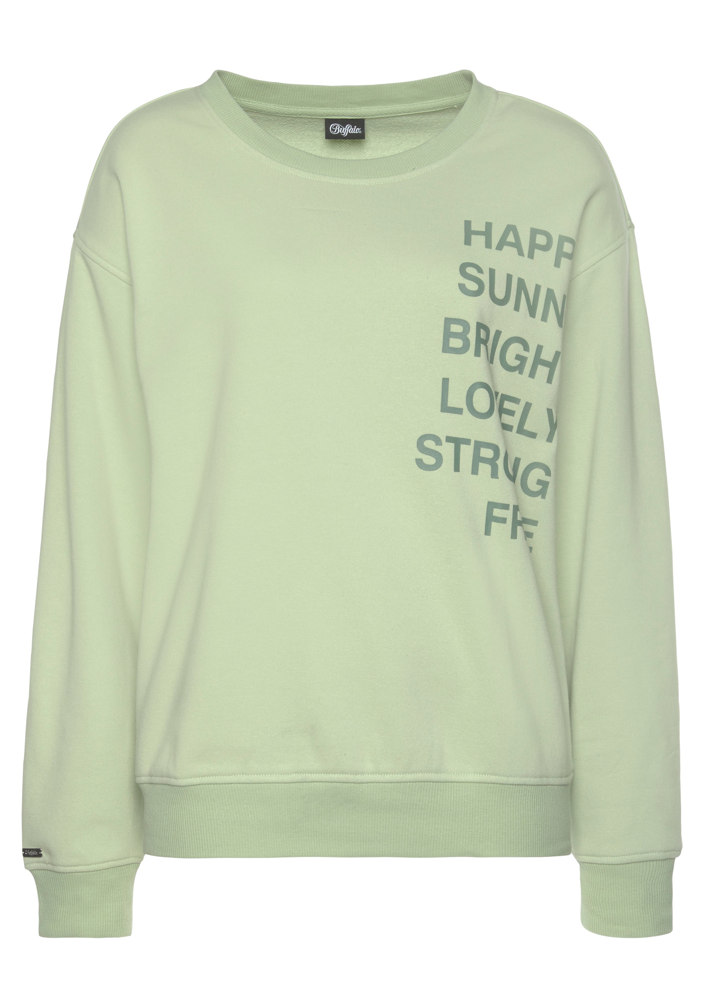 BUFFALO Sweatshirt in Green: front