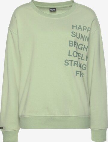 BUFFALO Sweatshirt in Green: front