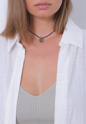ELLI PREMIUM Necklace in Grey: front