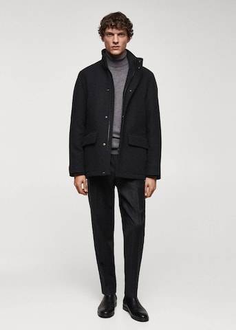 MANGO MAN Between-Seasons Coat 'Ray' in Grey