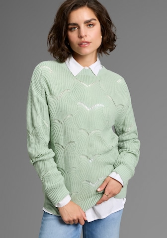 LAURA SCOTT Pullover in Grün: Vorderseite