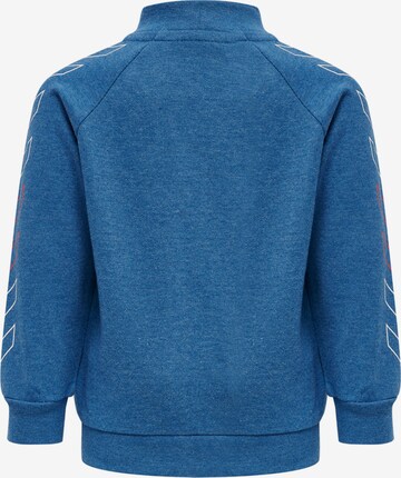 Hummel Athletic Zip-Up Hoodie 'Glen' in Blue