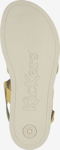 Sandalo con cinturino di Kickers in giallo