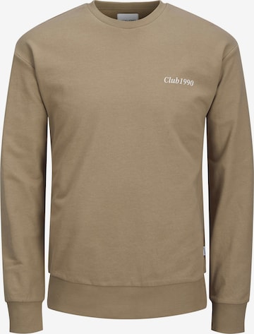 Jacks & Jones Sweatshirt 'Herren Sweatshirt' in Beige: front
