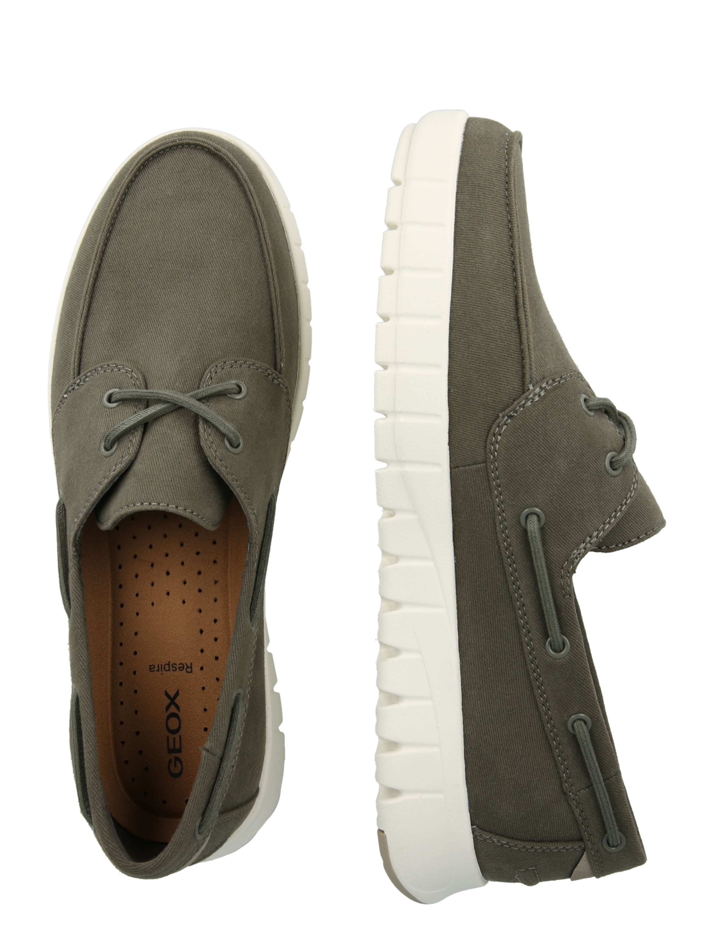 GEOX - Sapato com atacadores 'U FLEXTRIDE B' em verde