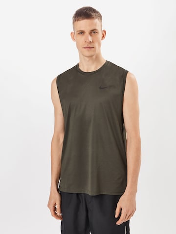 NIKE Performance Shirt 'Pro' in Green: front