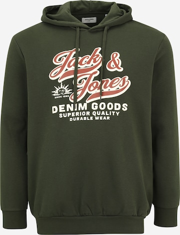 Jack & Jones Plus Свитшот в Зеленый: спереди