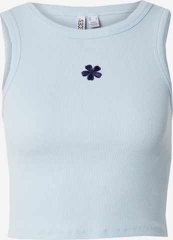 PIECES Top 'PCMIMI' in Blue: front