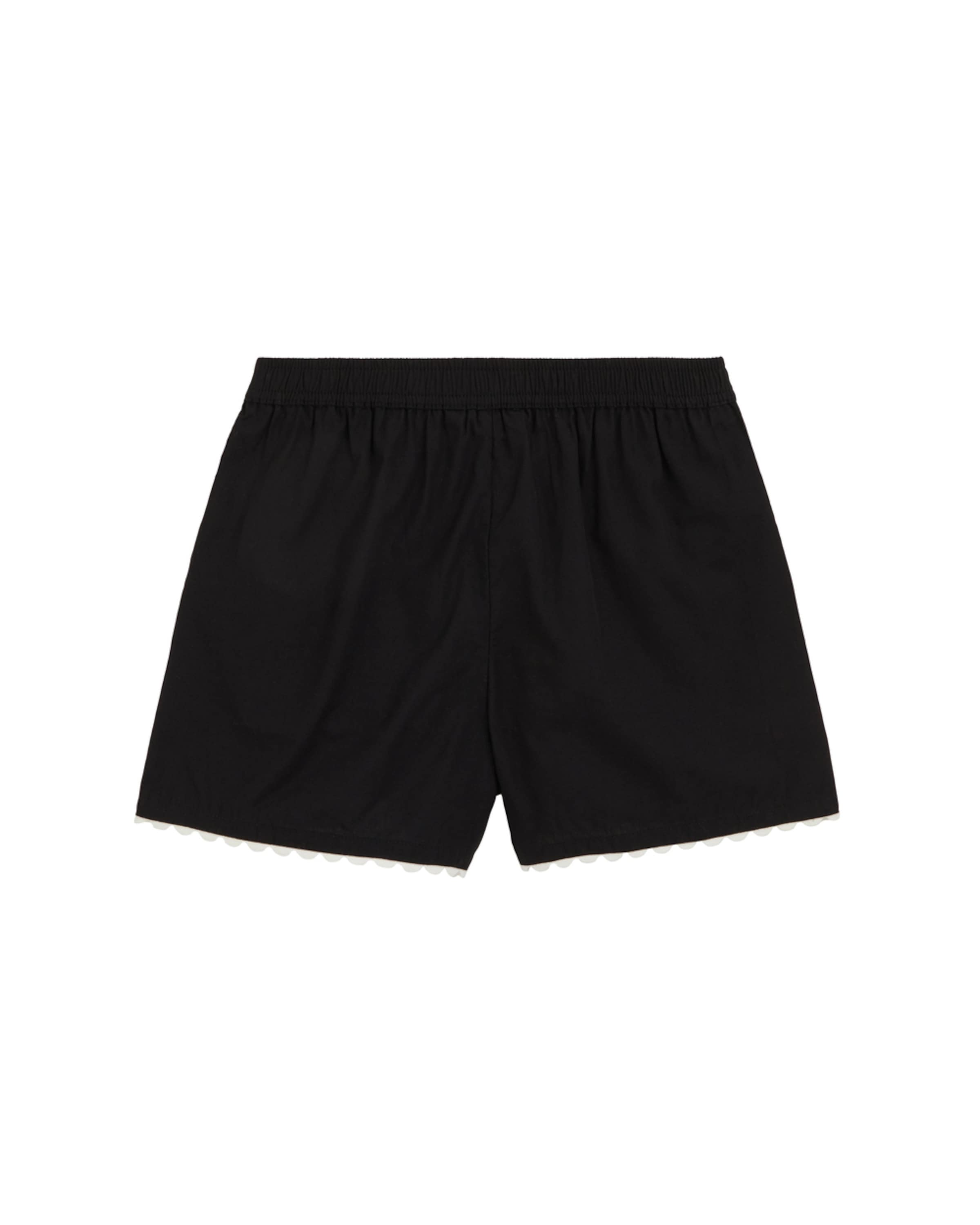 WE Fashion Ohlapna forma Hlače | črna barva