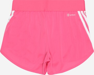 ADIDAS SPORTSWEAR Regular Workout Pants 'Aeroready 3-Stripes ' in Pink