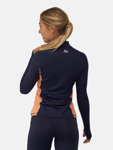 DANISH ENDURANCE Funktionsbluse 'Half Zip' i blå