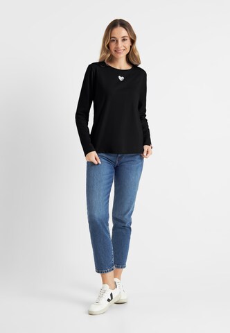 Frieda & Freddies NY Shirt in Schwarz