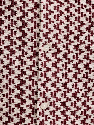 JACK & JONES Regular fit Button Up Shirt 'JORMONTAUK' in Red