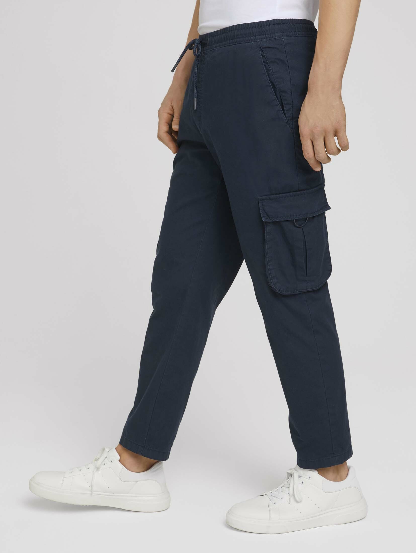 Pantalon cargo TOM TAILOR DENIM en Bleu Marine 