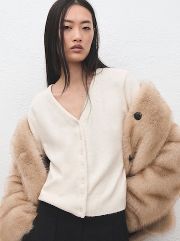 MANGO Pletena jopa 'SIMONE' | bež barva