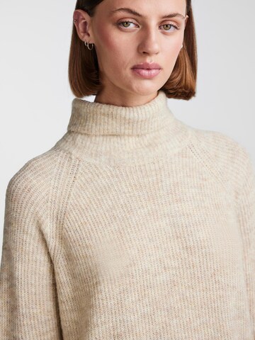 PIECES Knit dress 'Ellen' in Beige