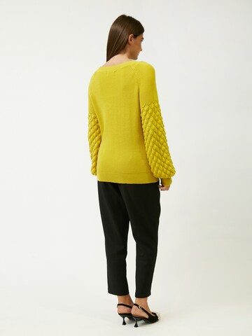Influencer - Pullover em amarelo